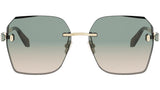 Serpenti Forever Gold Square Sunglasses
