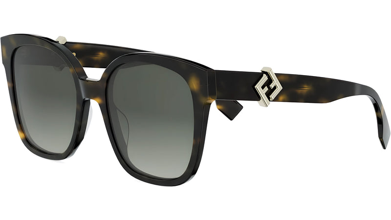 FF Diamonds Havana Butterfly Sunglasses