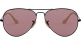 Aviator Washed Evolve RB3025 9066Z0 Black Purple