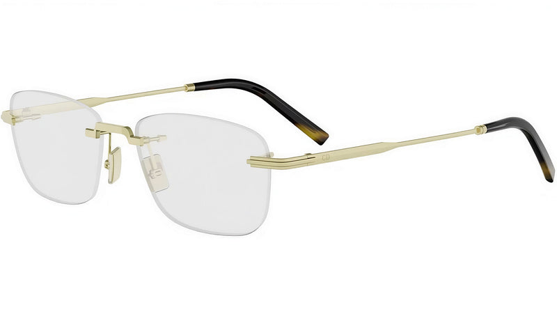 DiorBlackSuitO 27U Gold Oval Eyeglasses