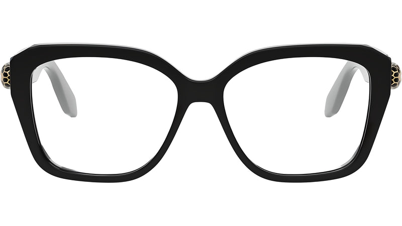 Serpenti Forever Black Geometric Eyeglasses