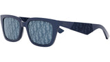 Dior B27 S2I Shiny Blue Geometric Sunglasses