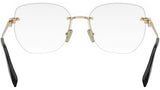 Bvlgari Bvlgari Yellow Geometric Eyeglasses