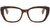 B.zero1 Havana Geometric Eyeglasses