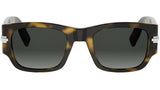 DiorBlackSuit XL S4I Havana Square Sunglasses