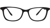 Cassady Black Rectangular Eyeglasses