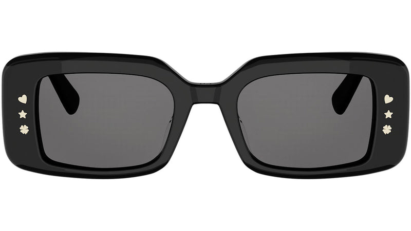 DiorLuckyCharms S1I Black Rectangular Sunglasses