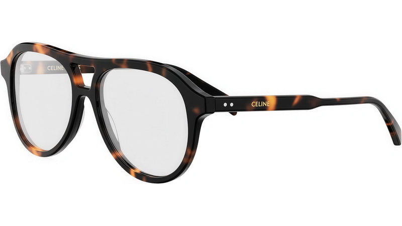 CELINE Thin Tortoise Pilot Eyeglasses