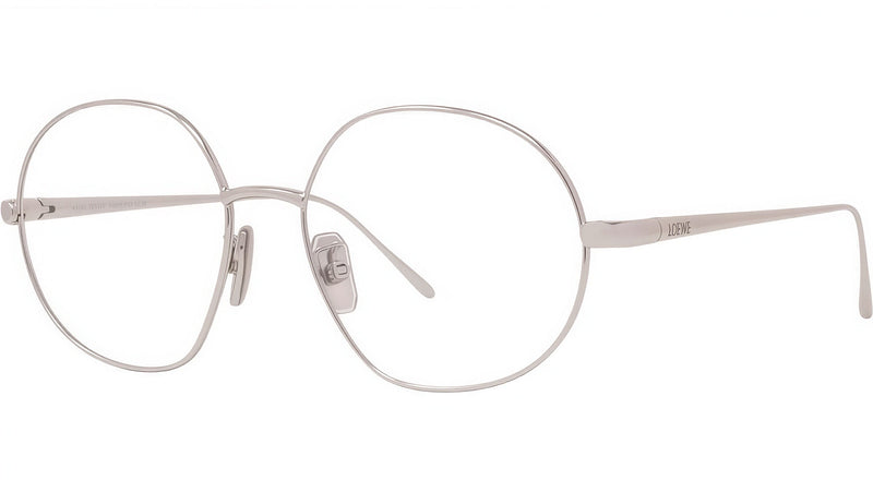 Slim Silver Round Eyeglasses
