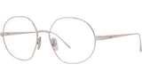 Slim Silver Round Eyeglasses