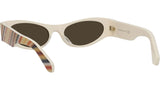 Signature Brown Geometric Sunglasses