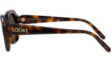 Slim Havana Geometric Sunglasses