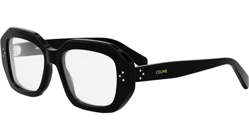 3 Dots Black Geometric Eyeglasses