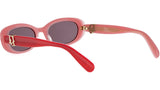 Dior Oblique B1I Red Oval Sunglasses