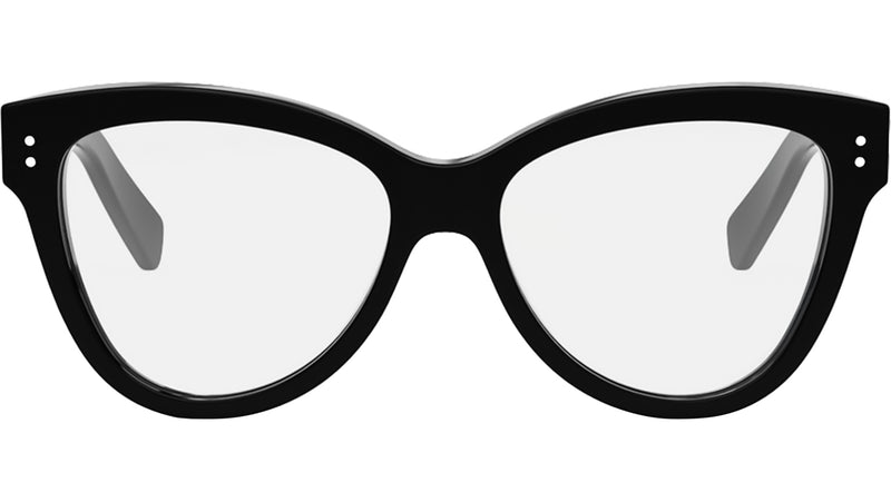 Thin Black Geometric Eyeglasses