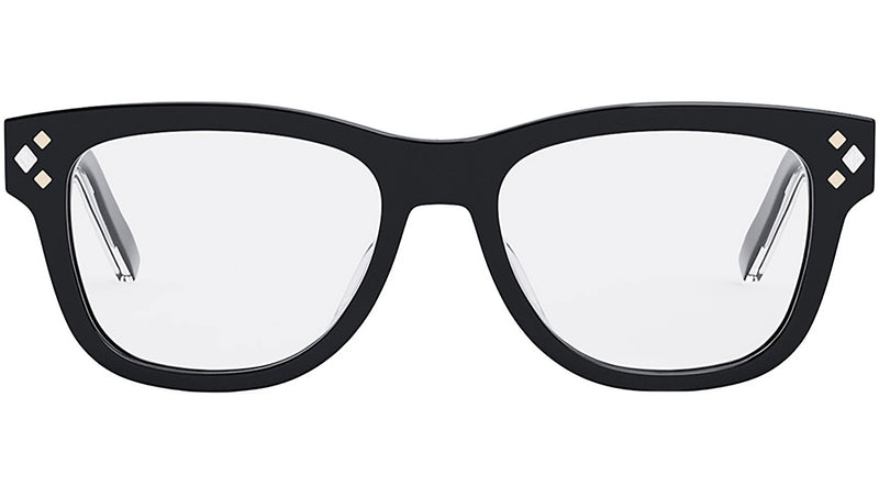 CD DiamondO S1I Black Geometric Eyeglasses