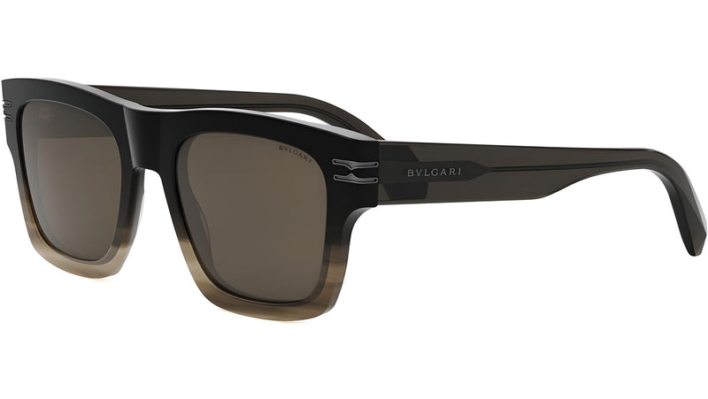 B.zero1 Brown Geometric Sunglasses