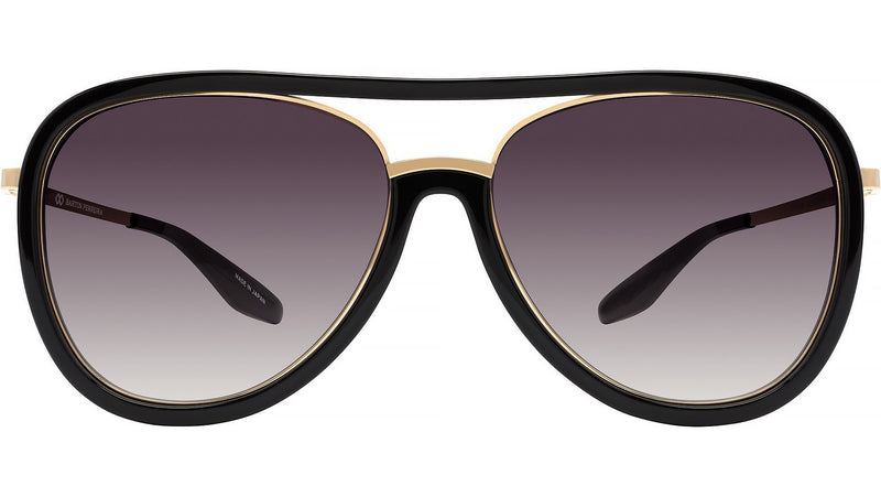 Fossett Black Pilot Sunglasses