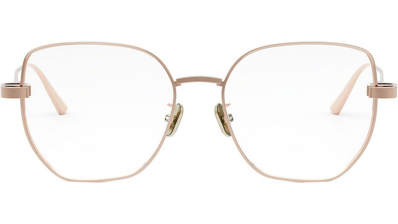 CDiorO S3F Rose Gold Geometric Eyeglasses