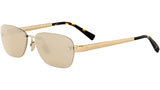 Tubogas Light Gold Oval Sunglasses