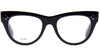CELINE 3 Dots Black Butterfly Eyeglasses - 52-19-145