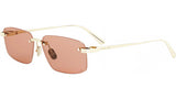 CDior S4U Light Gold Rectangular Sunglasses