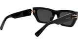 B.zero1 Black Rectangular Sunglasses