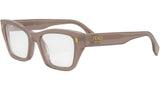 Fendi Roma Brown Rectangular Eyeglasses