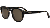 B.zero1 Dark Havana Round Sunglasses