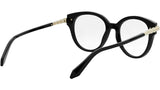 Serpenti Viper Black Round Eyeglasses