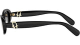 Dior Oblique B1I Black Oval Sunglasses