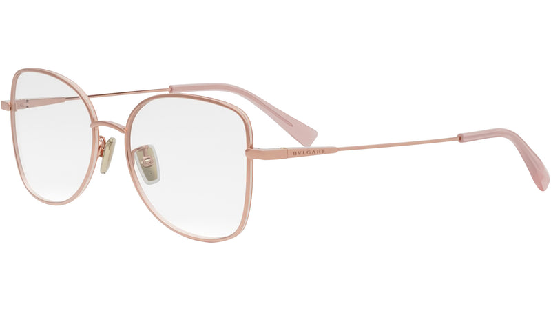 B.zero1 Rose Gold Geometric Eyeglasses