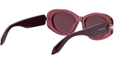 Serpenti Forever Purple Oval Sunglasses