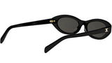 Triomphe Mini Black Oval Sunglasses