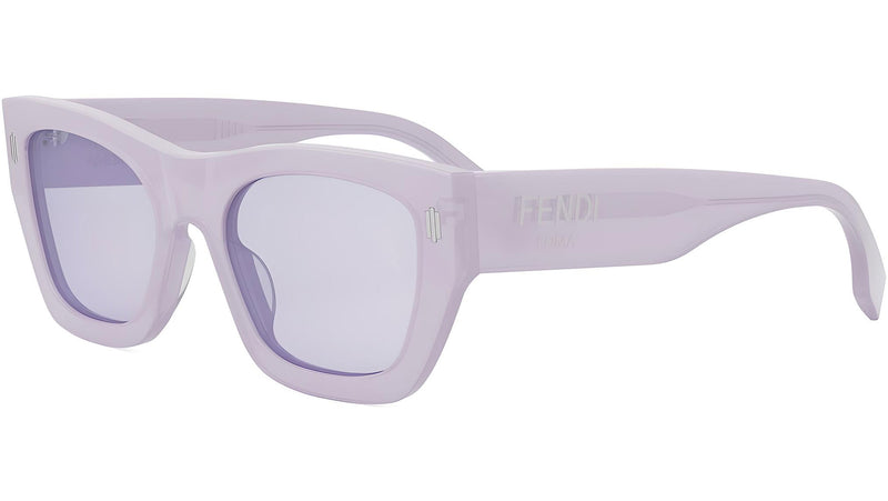 ?️ New Fendi FE40100I 81Y Sunglasses - Shiny Lilac Frame, Lilac Lenses Fendi Purple Sunglasses for Women on Sale up to 90% Off  main image 3