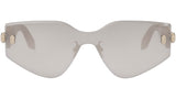 Serpenti Silver Mask Sunglasses
