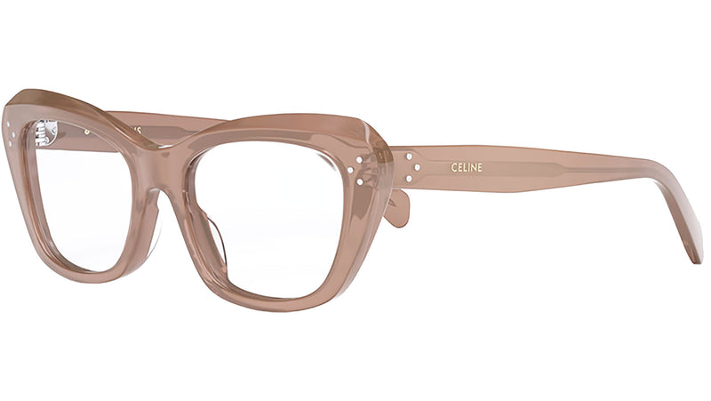 CELINE 3 Dots Rose Caramel Cat Eye Eyeglasses