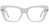 Pearl Grey Rectangular Eyeglasses