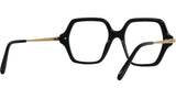 Slim Black Geometric Sunglasses