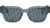 Dior Oblique S1I Shiny Blue Squared Sunglasses