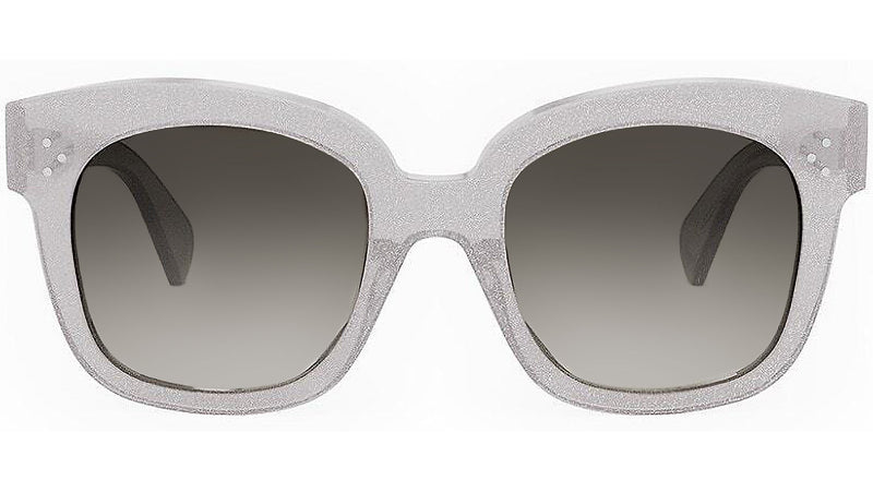 CELINE 3 Dots Milky Grey Glitter Geometric Sunglasses