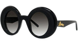 Curvy LW40089I 01B Black Round Sunglasses