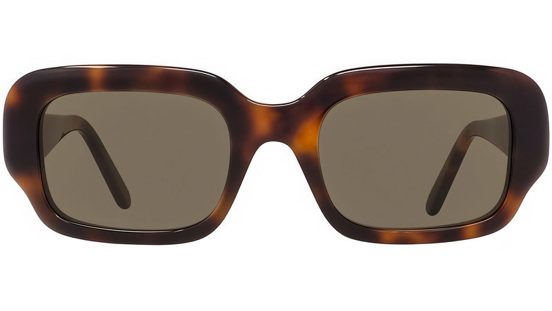 Slim Tortoise Rectangular Sunglasses