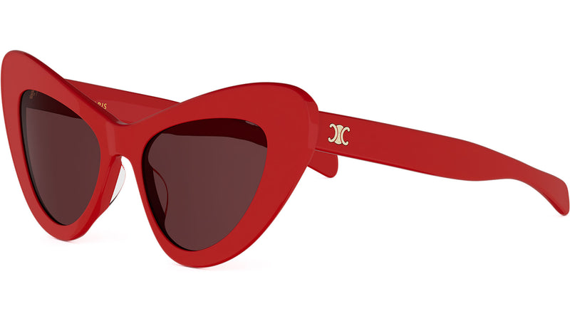 Triomphe Mini HD Red Cat Eye Sunglasses