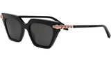 Serpenti Viper Black Cat Eye Sunglasses