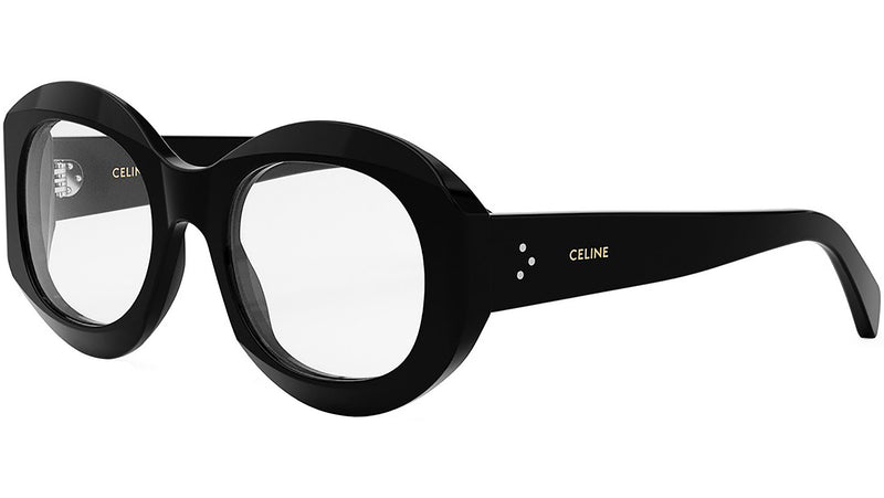 3 Dots Black Round Eyeglasses
