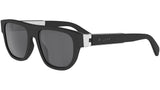 Bvlgari Aluminium Matte Black Geometric Sunglasses
