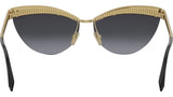 Tubogas Gold Cat Eye Sunglasses