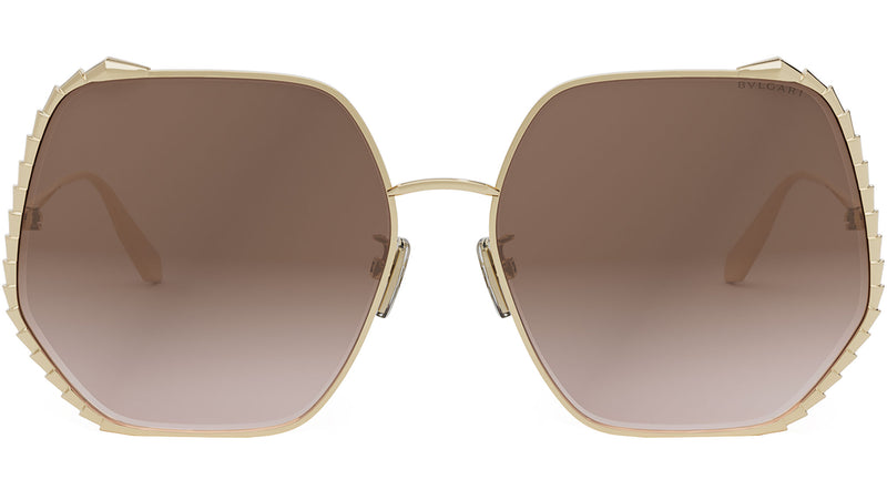 Serpenti Yellow Geometric Sunglasses