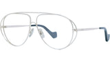 Metal Silver Pilot Eyeglasses